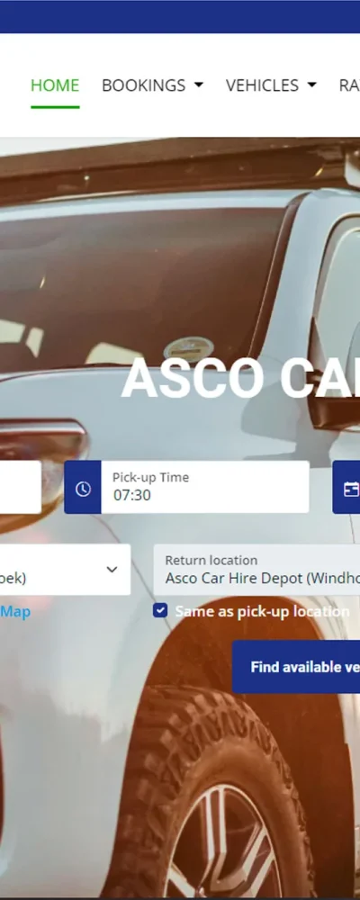 Website analyse voor Asco Car Hire